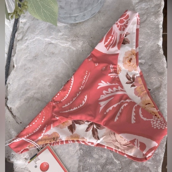 MAAJI | NWT reversible Leyla botanic engraving floral bikini bottoms Sz Large - Picture 2 of 6